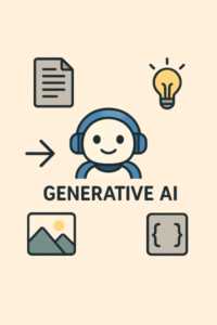 ChatGPTが作成した生成AIの特徴を表すイラスト。